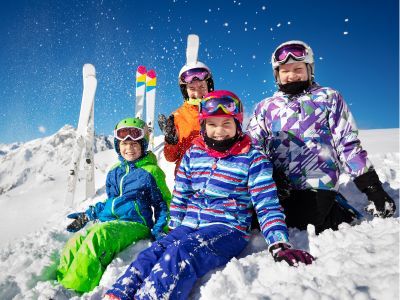 Children skiing.