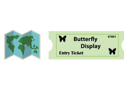 Butterfly Display ticket