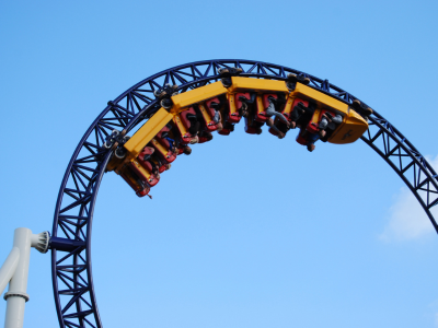 Image of a rollercoaster.