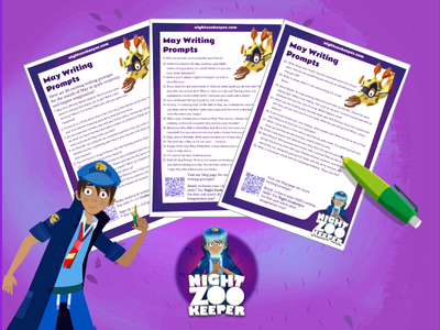 May writing prompts free worksheet.