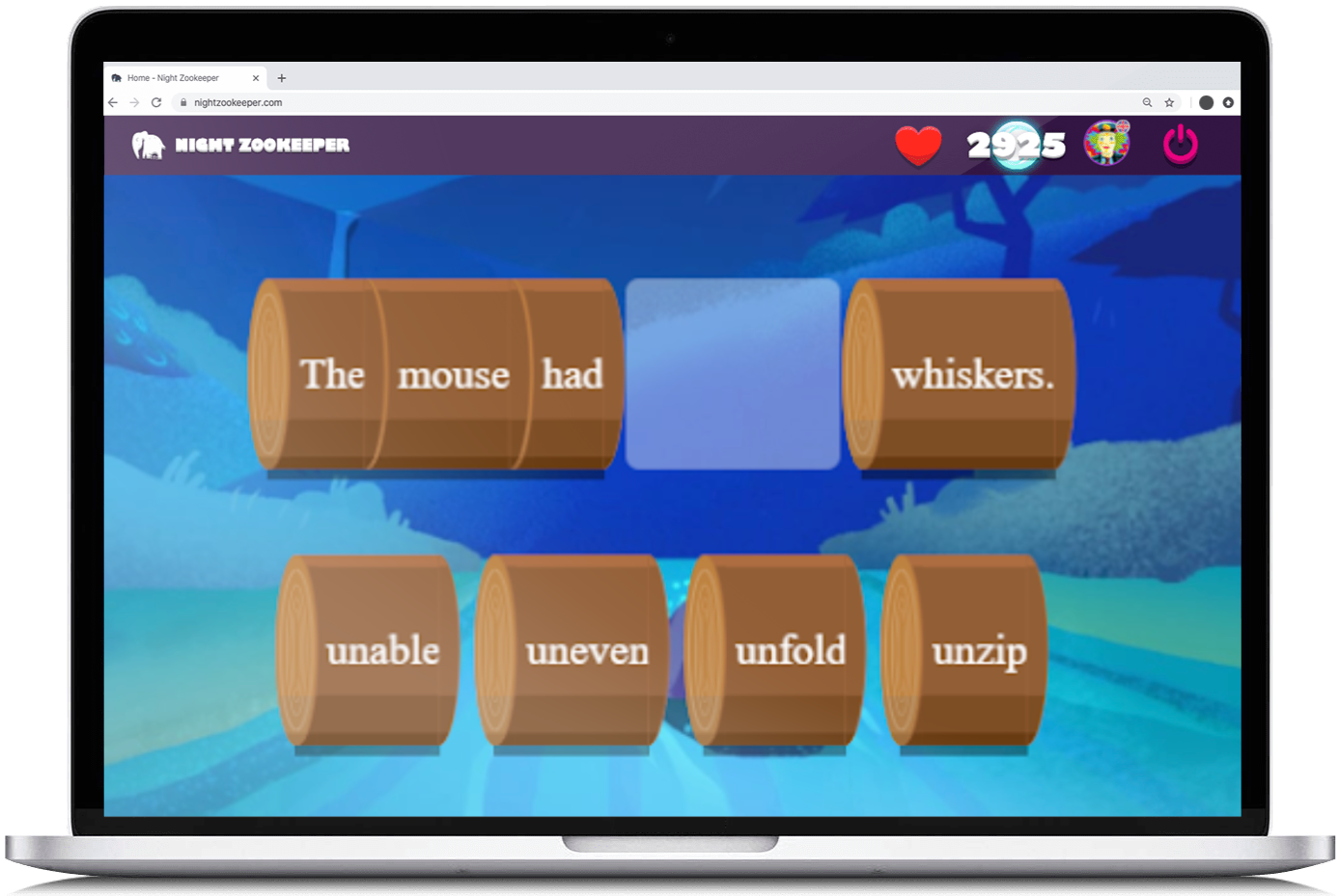 Prefix lesson on Nightzookeeper.com.