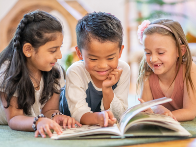 Children Reading Together