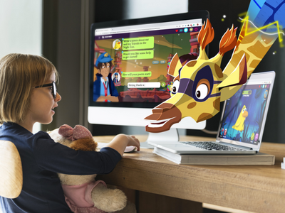 Girl Sitting in front of computer