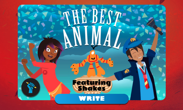 The Best Animal writing activity