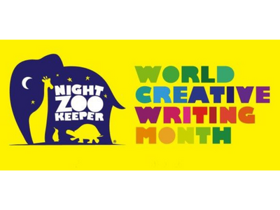 Night Zookeeper and World Creative Writing Month logo