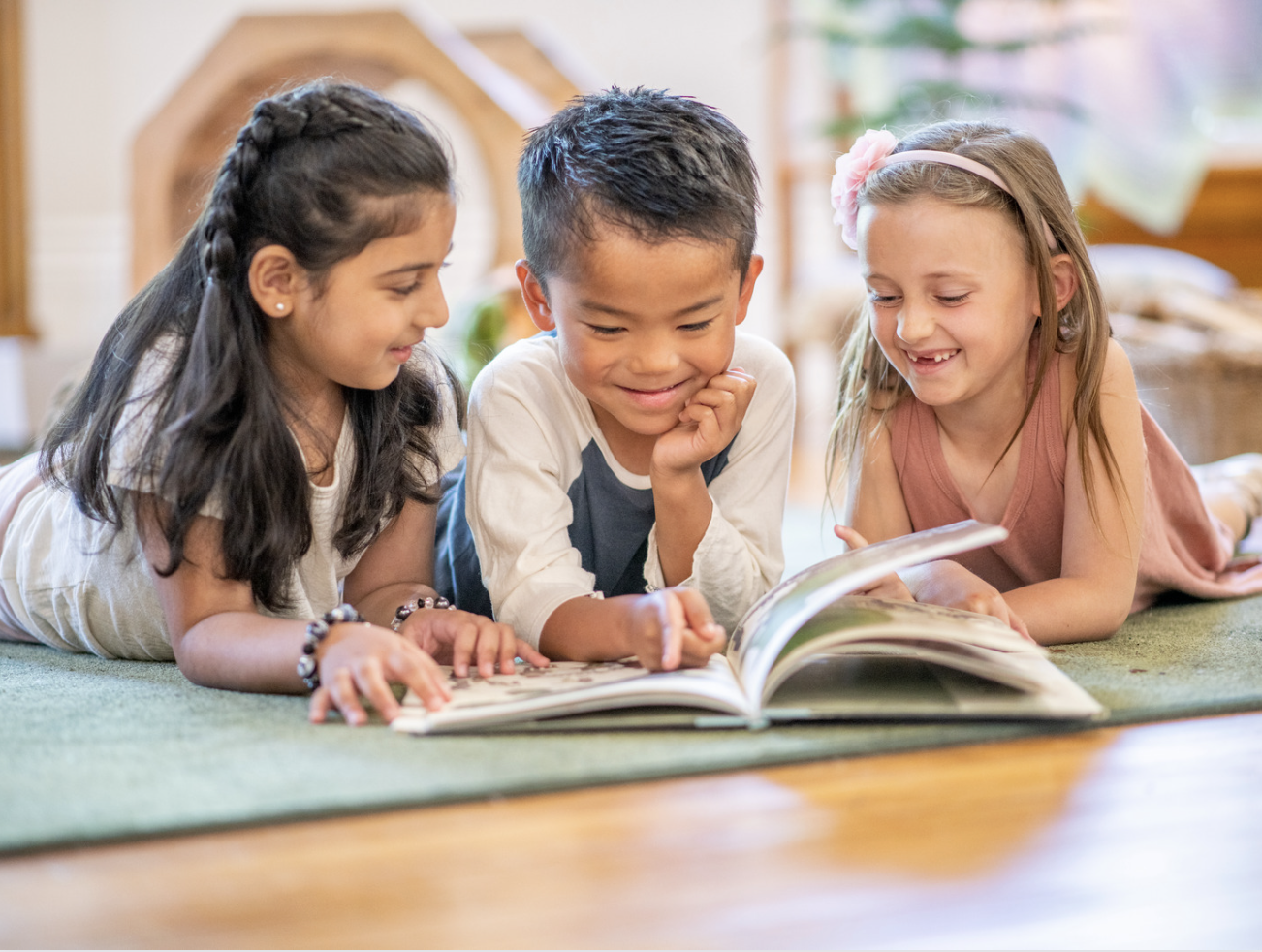 Children reading together