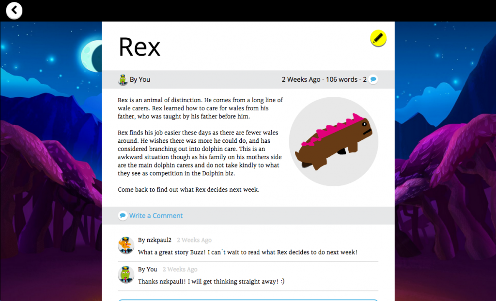Rex - Child's Writing