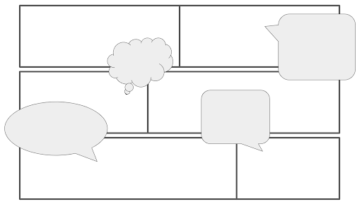 Empty speech bubbles