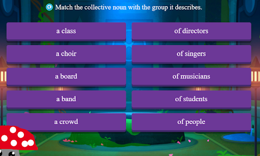 Matching nouns to groups
