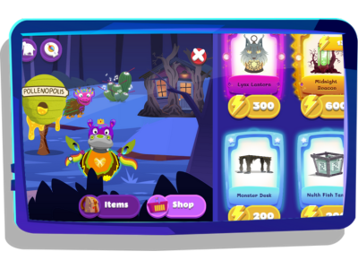 Night Zookeeper Quests Den on tablet.