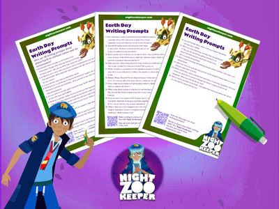 Earth Day writing prompts free worksheet. 