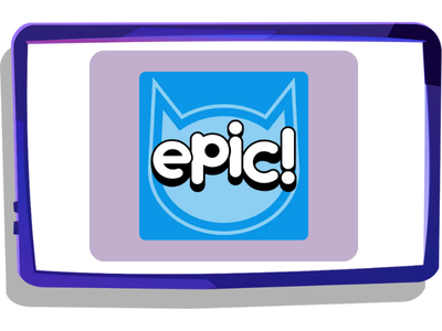 Epic! app on tablet screen.