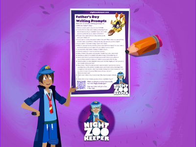 Father's day writing prompts free worksheet. 