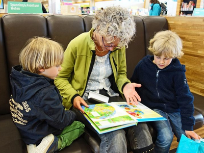 Grandmother reading 