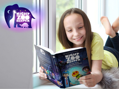 Girl reading Night Zookeeper