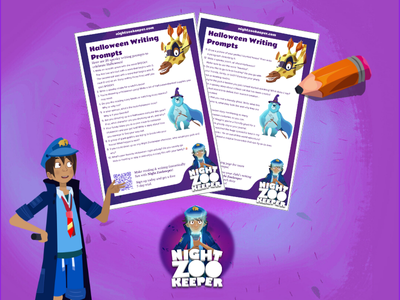 Halloween writing prompts free worksheet. 