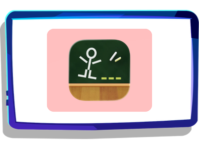 Hangman app logo on tablet.