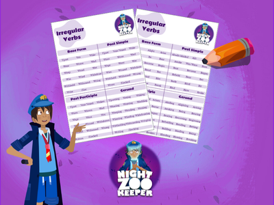 Irregular Verbs free printable worksheet.
