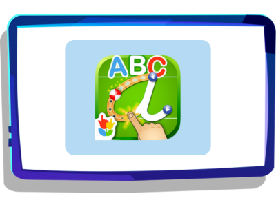 Letterschool logo on Night Zookeeper tablet. 