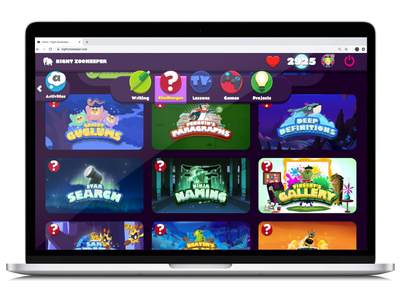 Night Zookeeper games dashboard