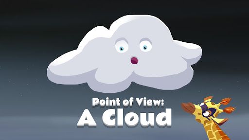 Sam looking at a cloud