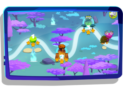 Night Zookeeper Quests Map on tablet.