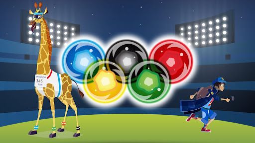 Night Zookeeper with Olympic rings