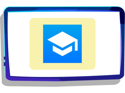 Scholar: Spelling Bee Quiz logo on Night Zookeeper tablet. 