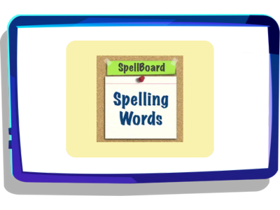 SpellBoard logo on Night Zookeeper tablet. 