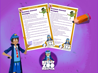 Summer journal prompts free worksheet download. 