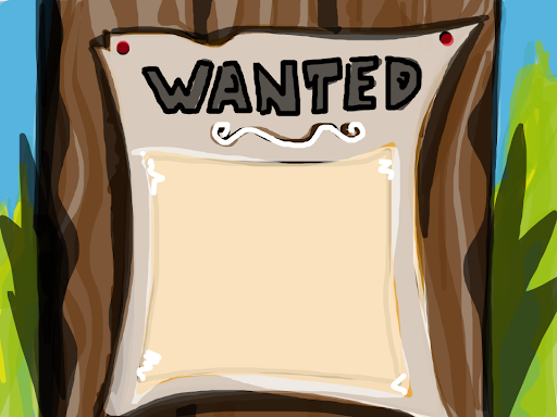 A blank wanted poster