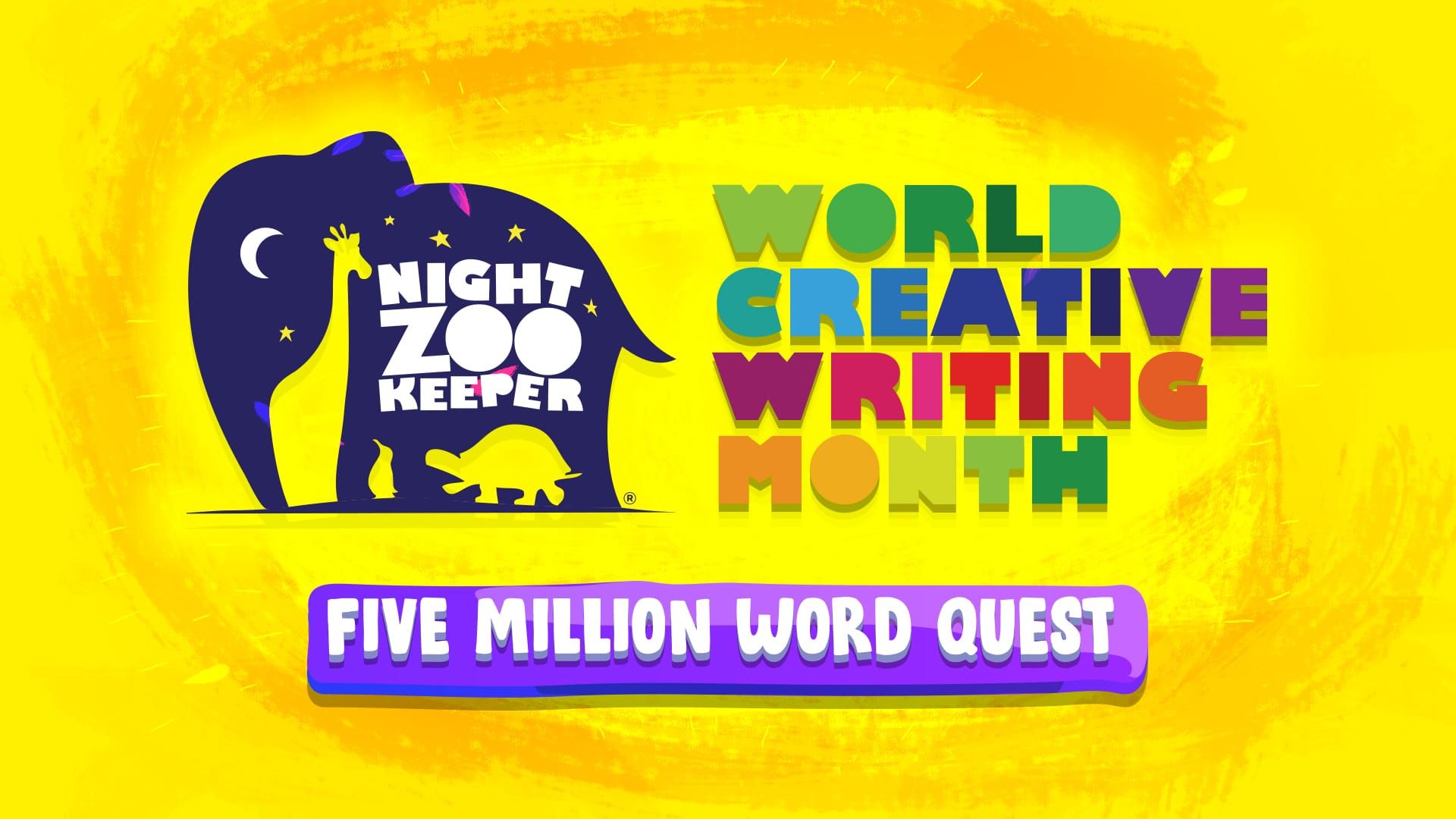 World Creative Writing Month 2023 banner.