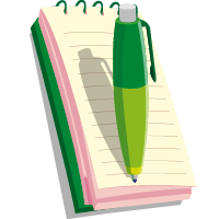 Notebook and Pen