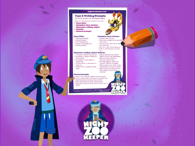 Year 6 free writing prompts printable worksheet.